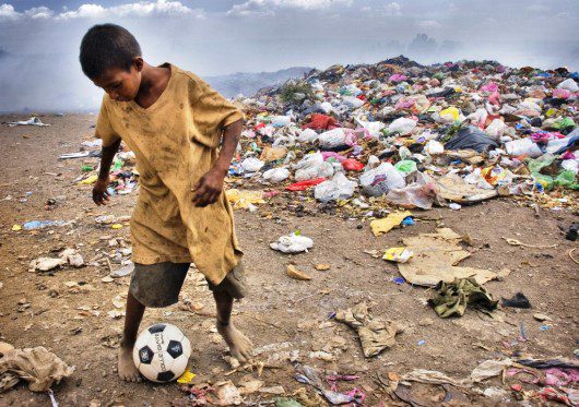 open dump site